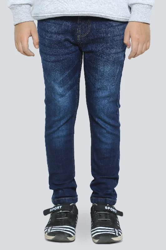 Work clothDark Blue Slim Fit Denim Jeans