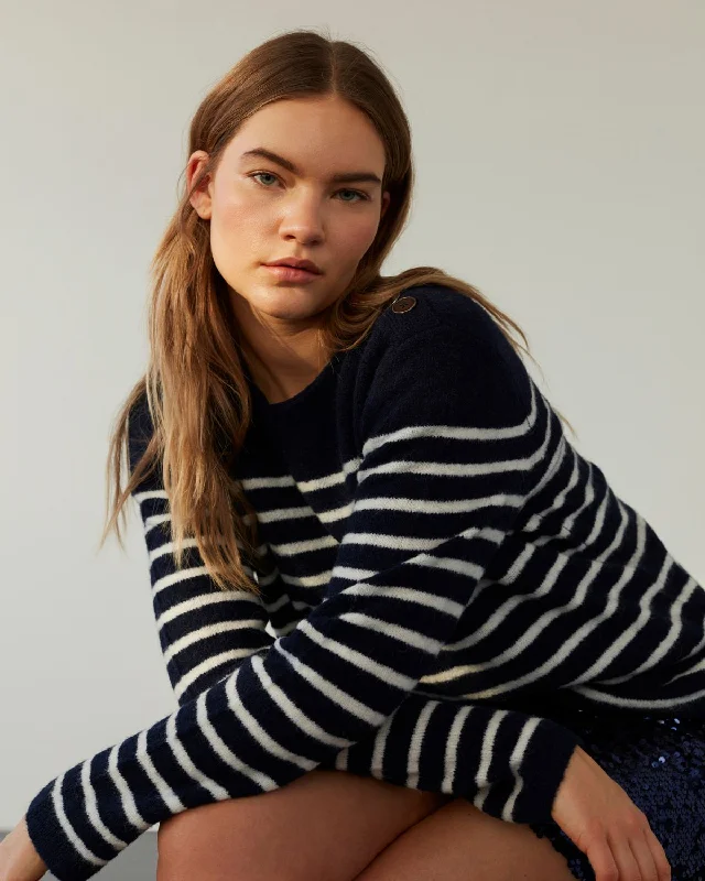 ANABIASW KNIT - Off whiteKnitted Striped