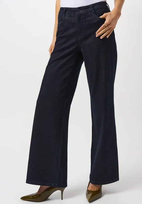 Cowboy bagJoseph Ribkoff Wide Leg Jeans, Dark Denim Blue