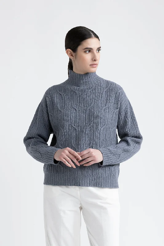 Wool, silk, cashmere sweaterKnit Summer