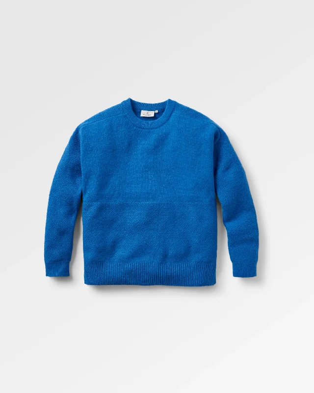 Cove Recycled Knitted Jumper - Azure BlueKnitted Tee