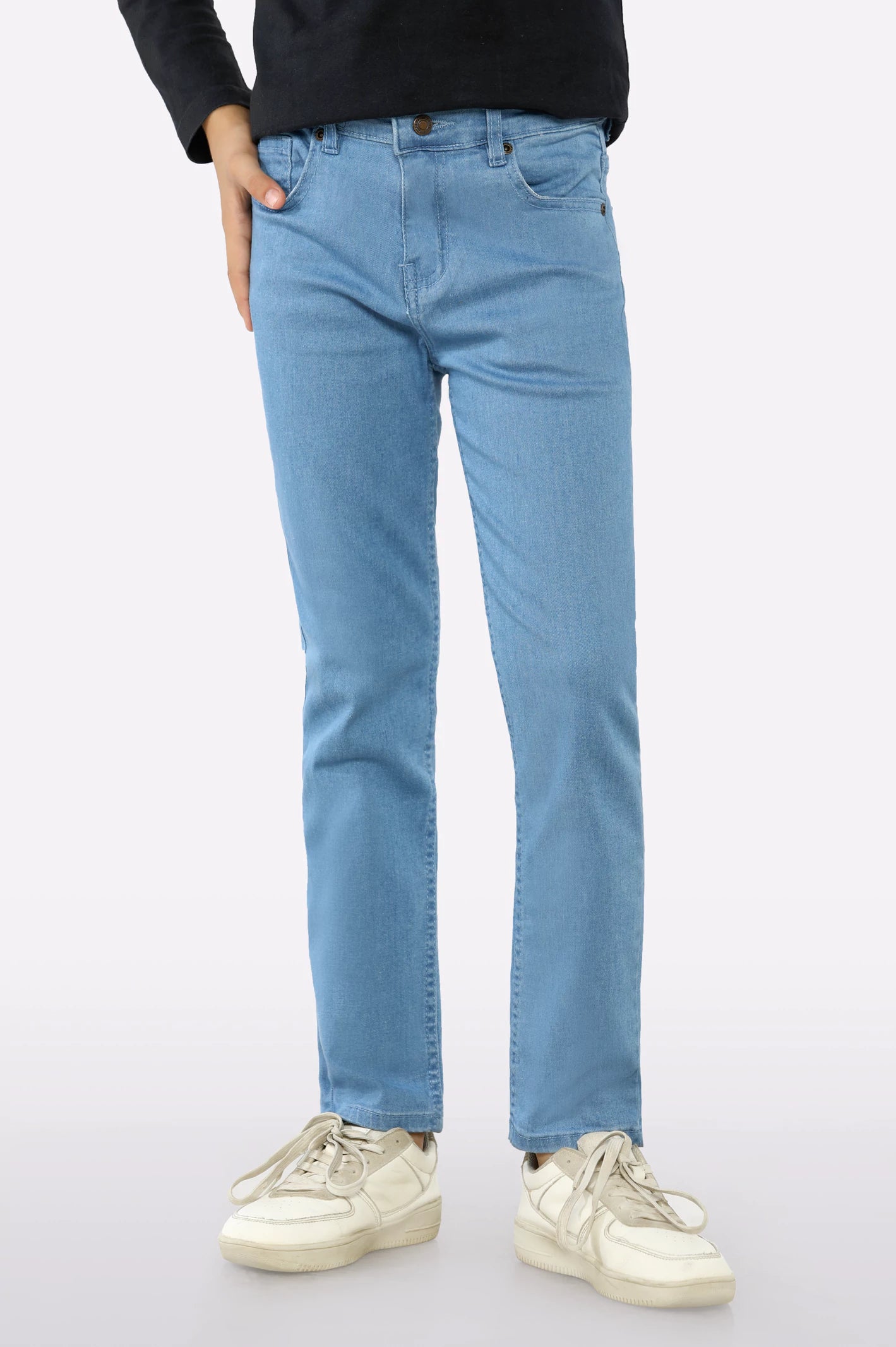 Denim tasselsLight Blue Denim Jeans For Boys