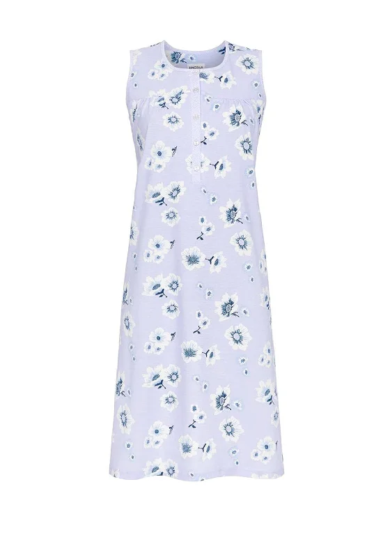 Ringella Floral Sleeveless Nightdress, BlueWedding Dress