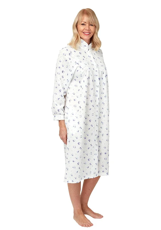 Marlon Quilted Floral Nightdress, BlueGala Dress