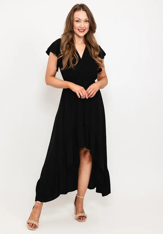 Seventy1 One Size Tiered Maxi Dress, BlackSatin Dress