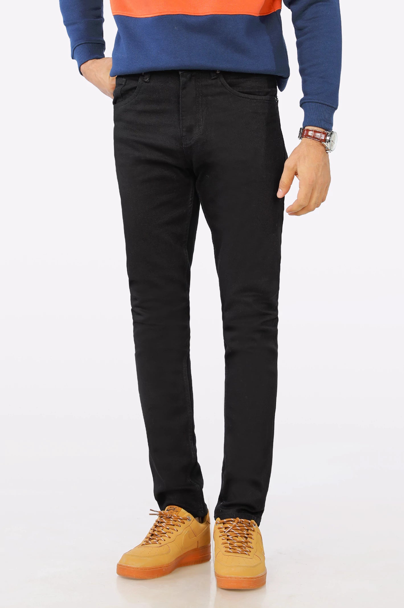 Modern denimBlack Slim Fit Denim Jeans