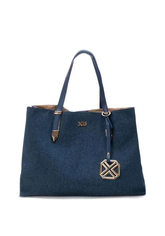 AnthropologieXti Womens Denim Shoulder Bag, Navy