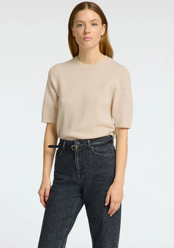 Selected Femme Cille Cashmere Blend Sweater, BeigeKnit Winter