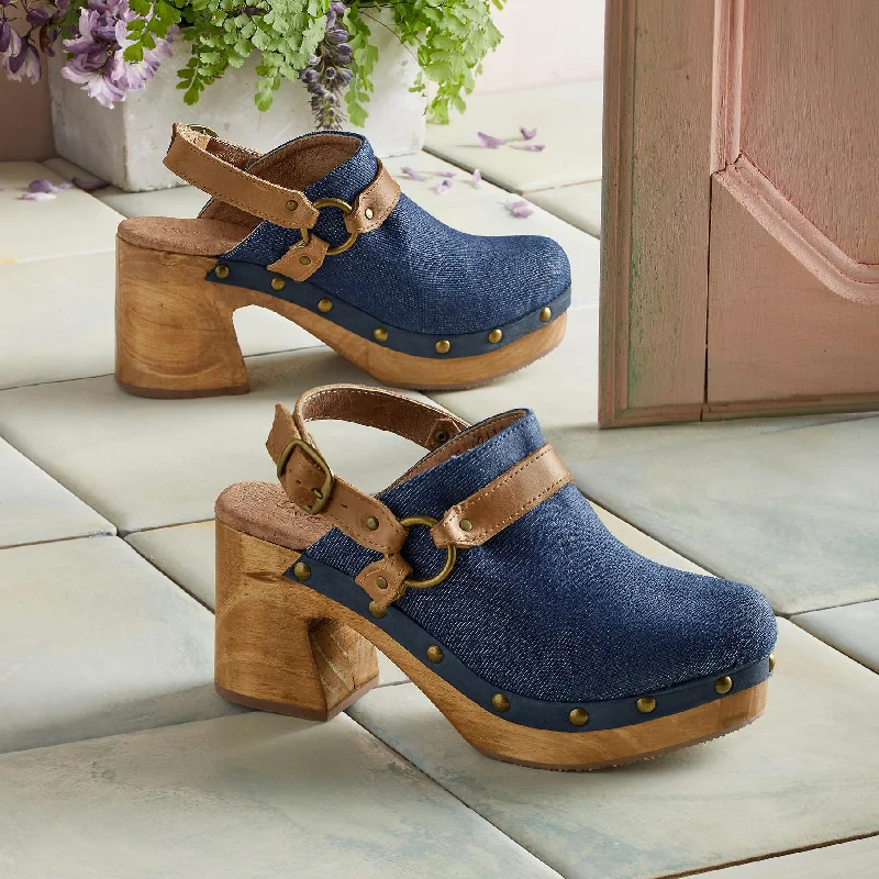 Sports denimCeinture Denim Clogs