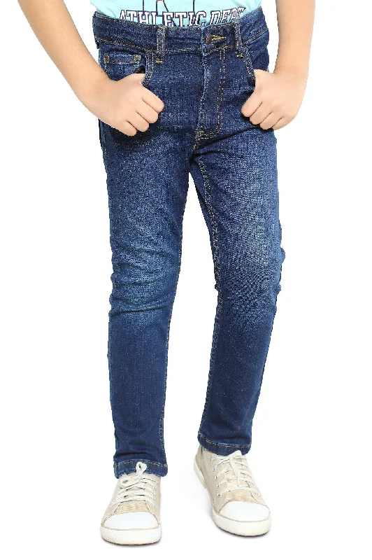 Denim backlessBlue Slim Fit Denim Jeans