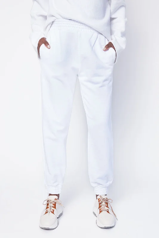 Cropped PantsSydney Sweatpants in White