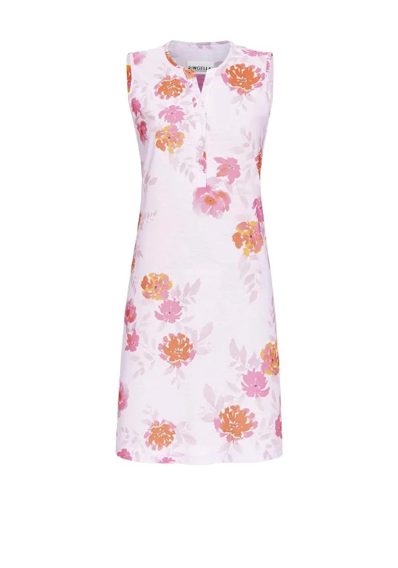 Ringella Floral Sleeveless Nightdress, PinkUniform Dress