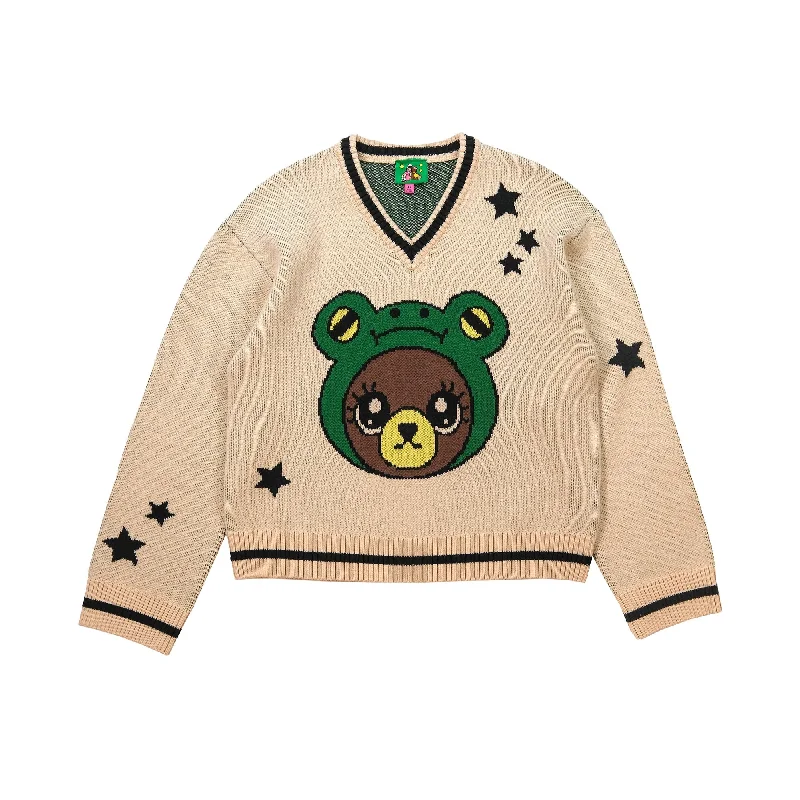 TF x Beepy Bella Froggy Bear SweaterKnitted Fall