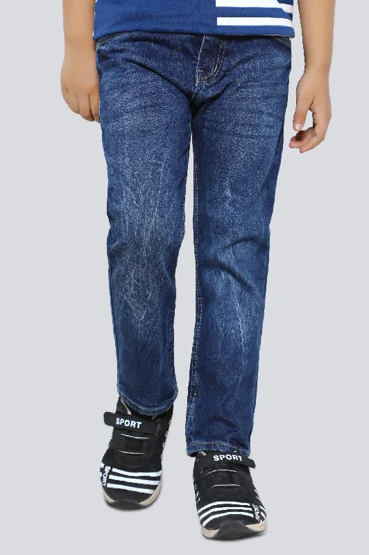 Cowboy shoesBlue Slim Fit Denim Jeans