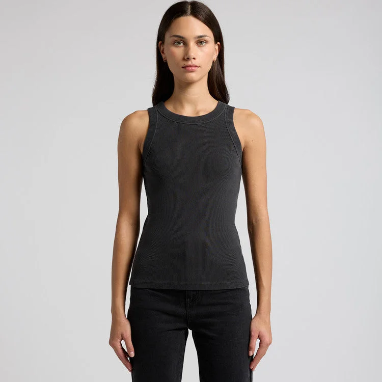 Ascolour Faded Organic Rib Tank-(4034)Cashmere Shirts