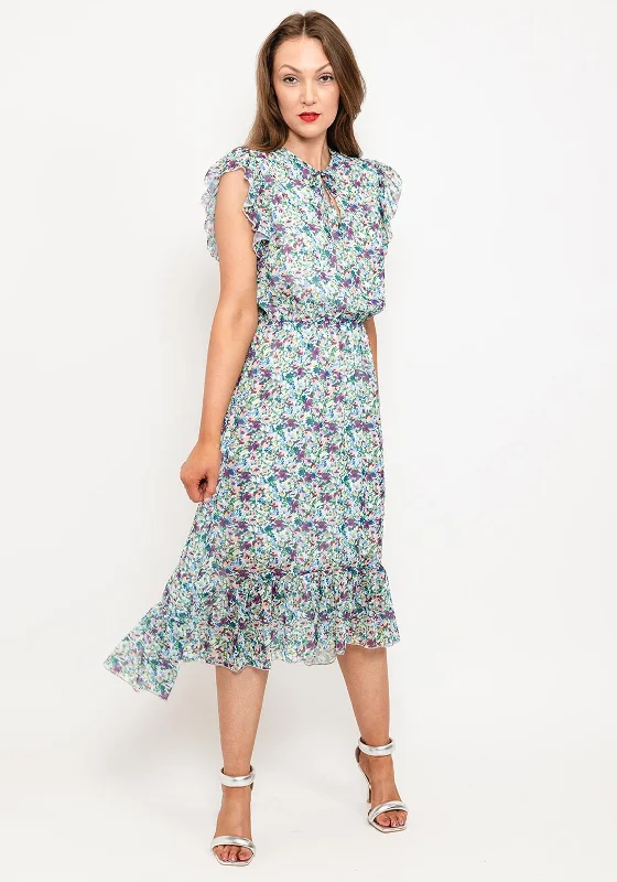 Seventy1 Ditsy Floral Ruffle Midi Dress, MultiTulle Dress