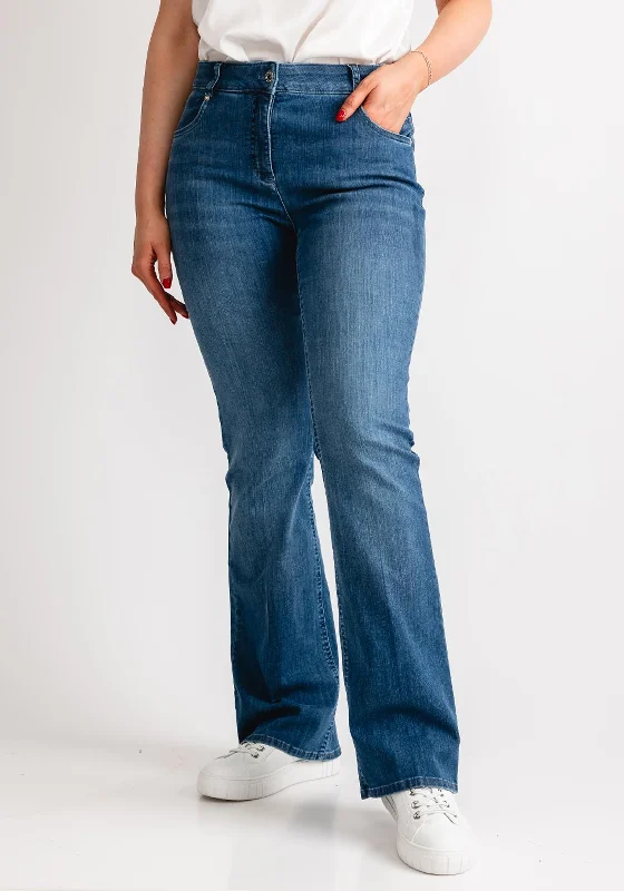 Denim with sweaterRobell Joella Flared Leg Jeans, Light Blue Denim