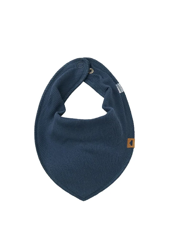 LeeName It Baby Boy Koby Scarf Bib, Dark Denim