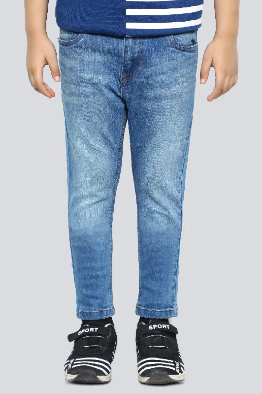 Cowboy beltIce Blue Slim Fit Denim Jeans