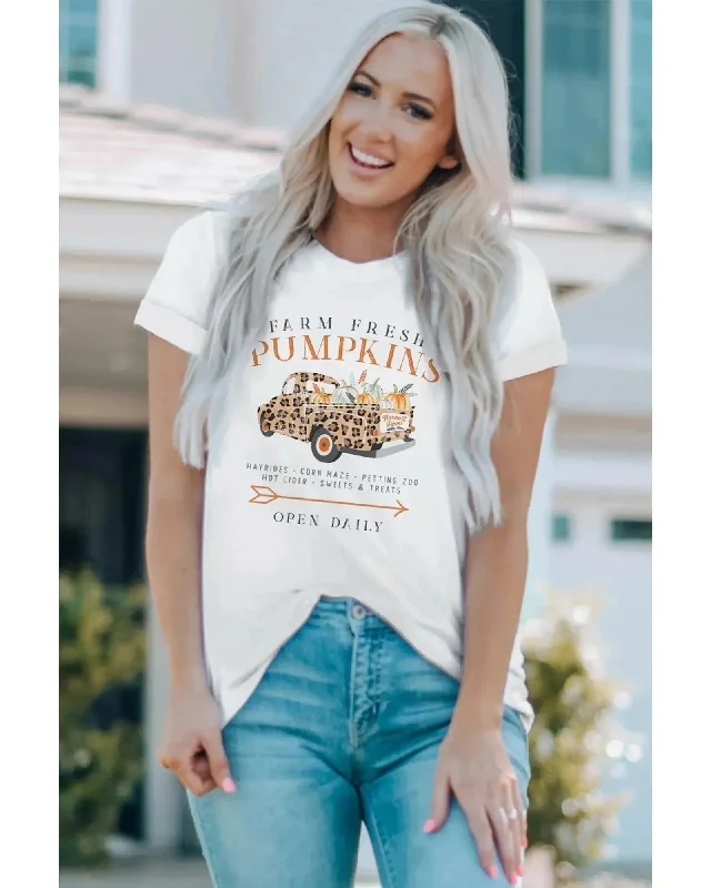 Distressed T-ShirtsAzura Exchange Leopard Truck Graphic Tee - M