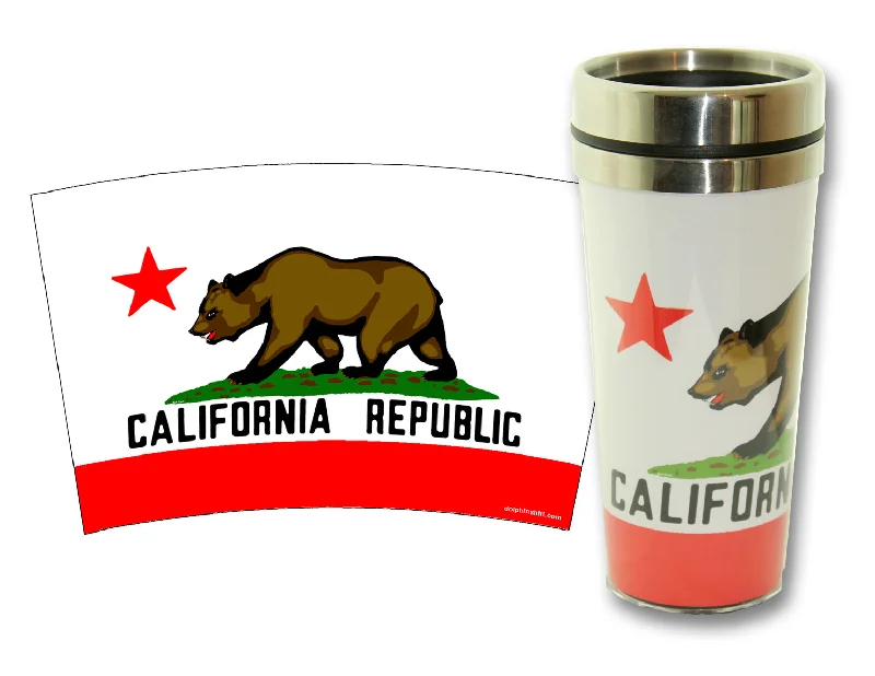 Silk T-ShirtsCalifornia Republic Insulated Stainless Steel Lined Tumbler