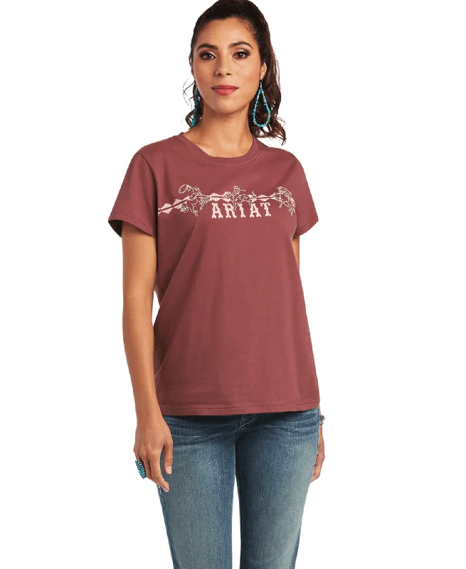 Sheer T-ShirtsAriat Women's REAL Bucking Bronc Tee 10040623