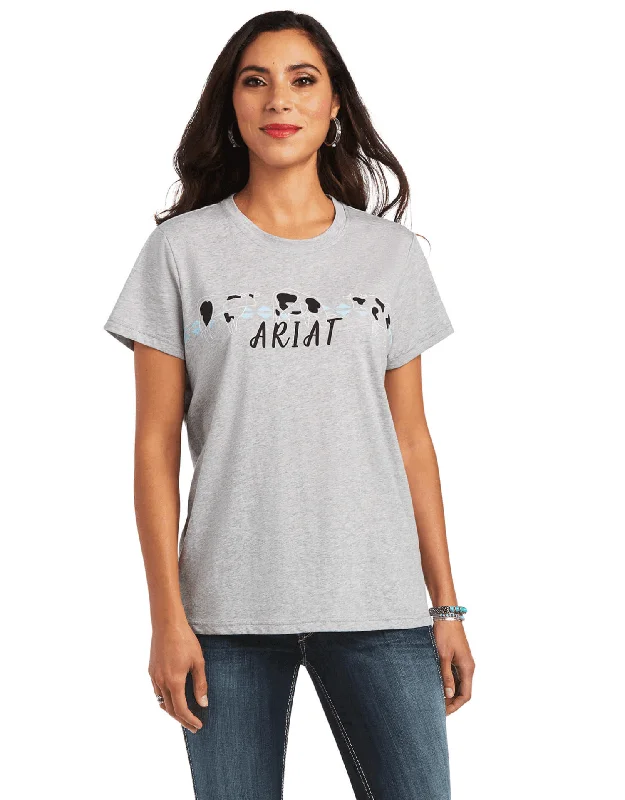 Ruffled T-ShirtsAriat Women's REAL Cow Pasture Tee 10040496