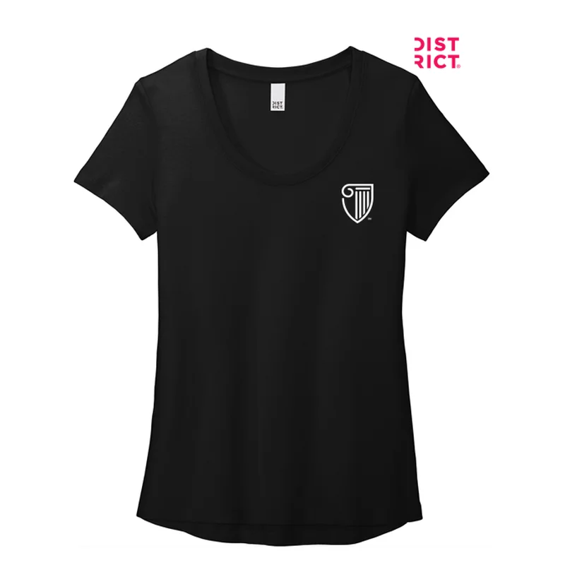 Embellished T-ShirtsNEW STRAYER District ® Women’s Flex Scoop Neck Tee-Black