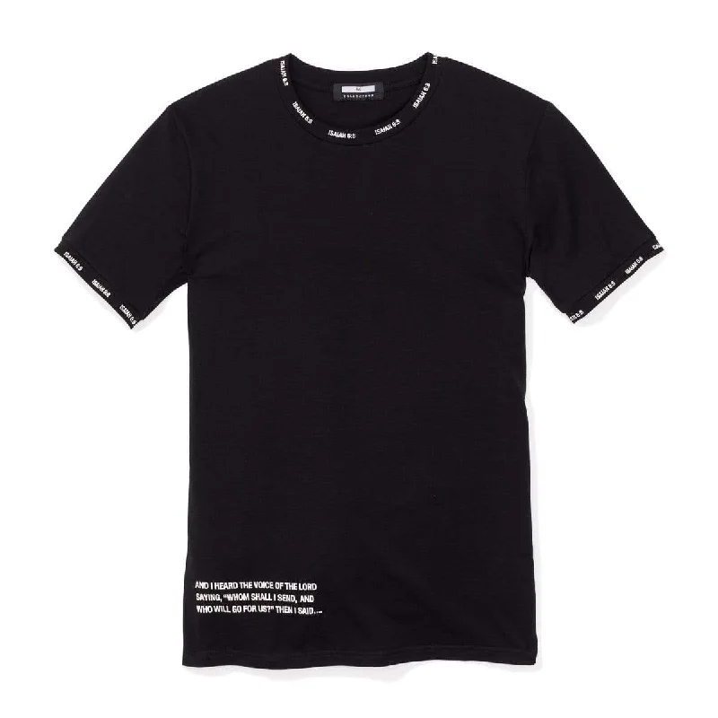 Performance T-ShirtsIsaiah 6:8 Reflective Tee - Black