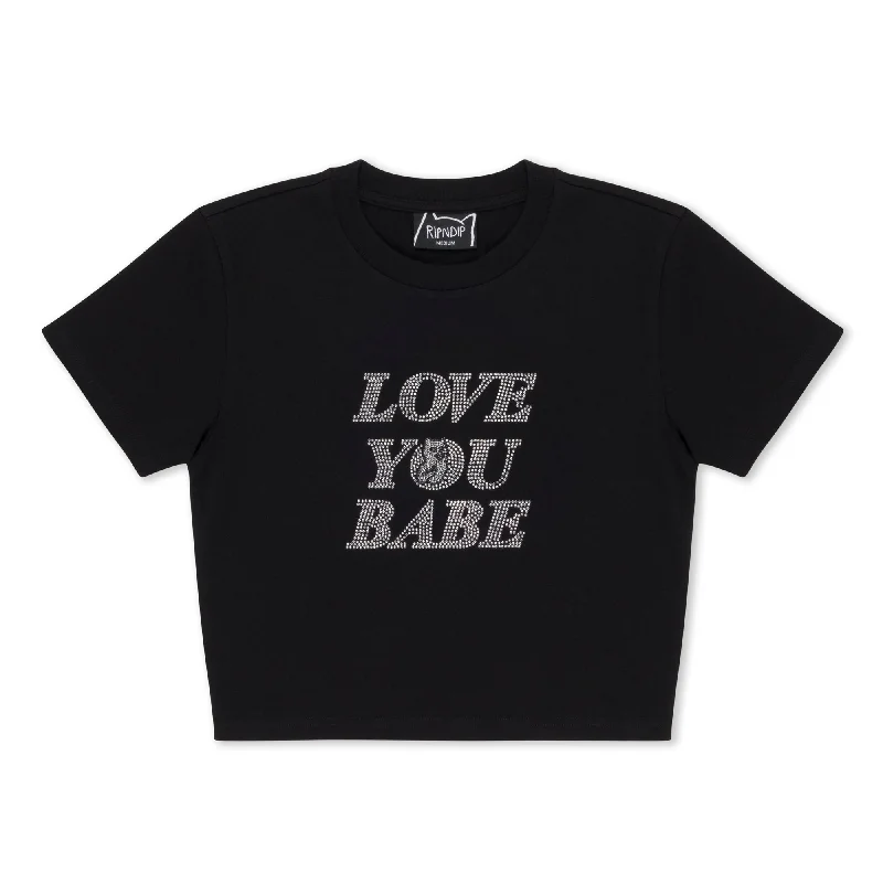 Sports Team T-ShirtsLove You Baby Tee (Black)