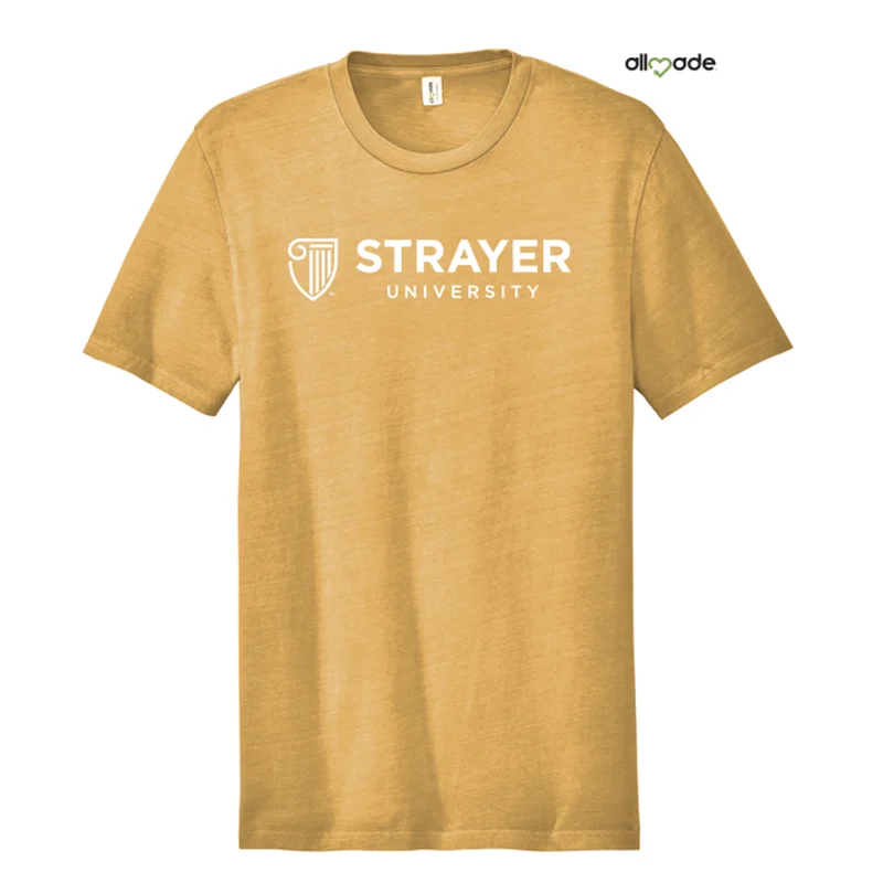 Performance T-ShirtsNEW STRAYER Allmade® Unisex Mineral Dye Organic Cotton Tee - Golden Wheat