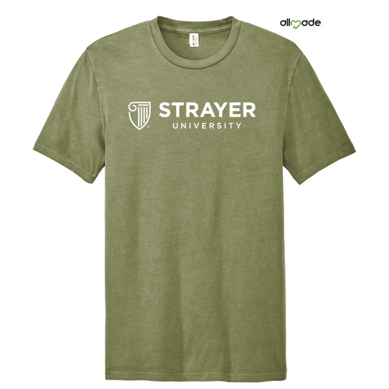 Compression T-ShirtsNEW STRAYER Allmade® Unisex Mineral Dye Organic Cotton Tee - Lichen Green