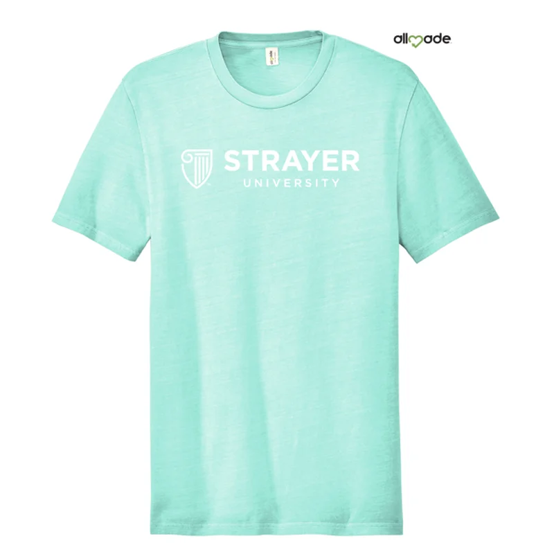 UV-Protection T-ShirtsNEW STRAYER Allmade® Unisex Mineral Dye Organic Cotton Tee - Saltwater Blue