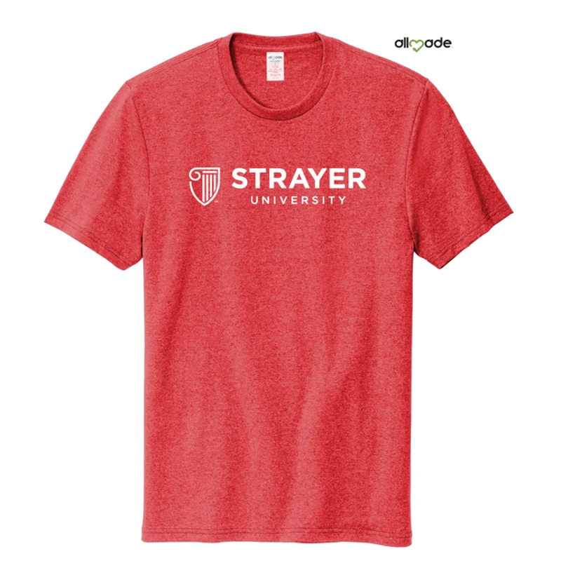 Urban T-ShirtsNEW STRAYER Allmade® Unisex Recycled Blend Tee Reclaimed Red Heather