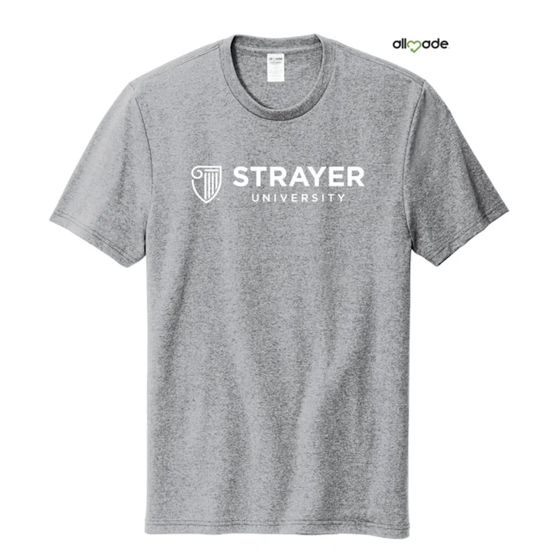 Hip-Hop T-ShirtsNEW STRAYER Allmade® Unisex Recycled Blend Tee Remade Grey Heather