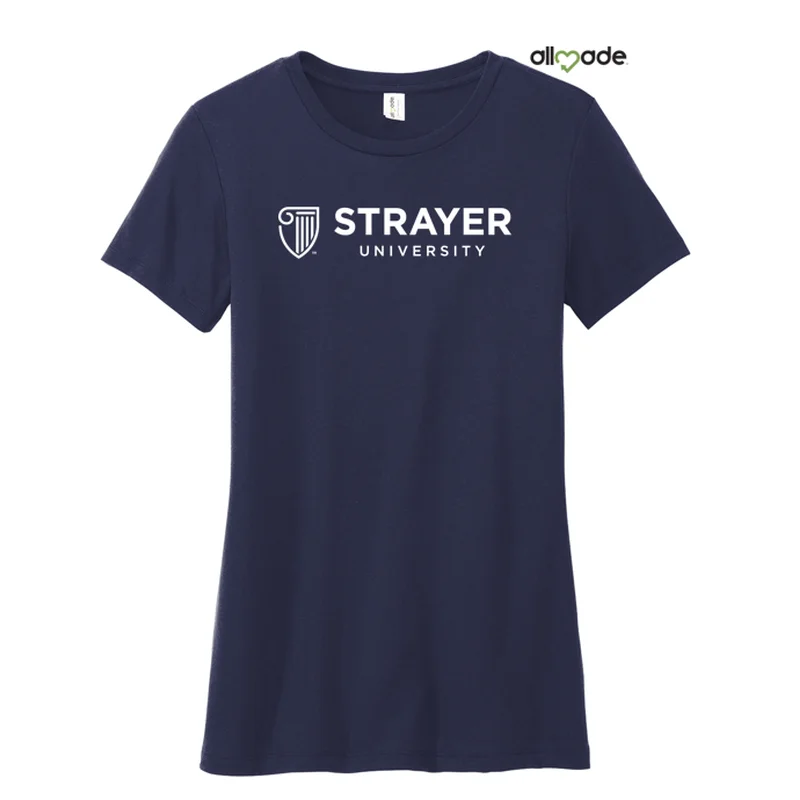 Logo T-ShirtsNEW STRAYER Allmade® Women’s Tri-Blend Tee - Night Sky Navy