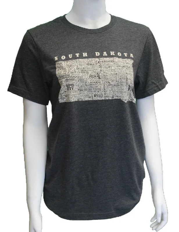 Silk T-Shirts'ScratchPad Tees' Unisex Hometown SD Tee - Dark Grey Heather