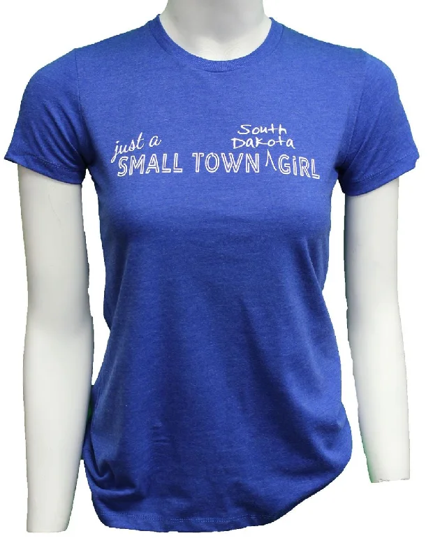 Bamboo T-Shirts'ScratchPad Tees' Women's Smalltown SD Tee - Royal Heather