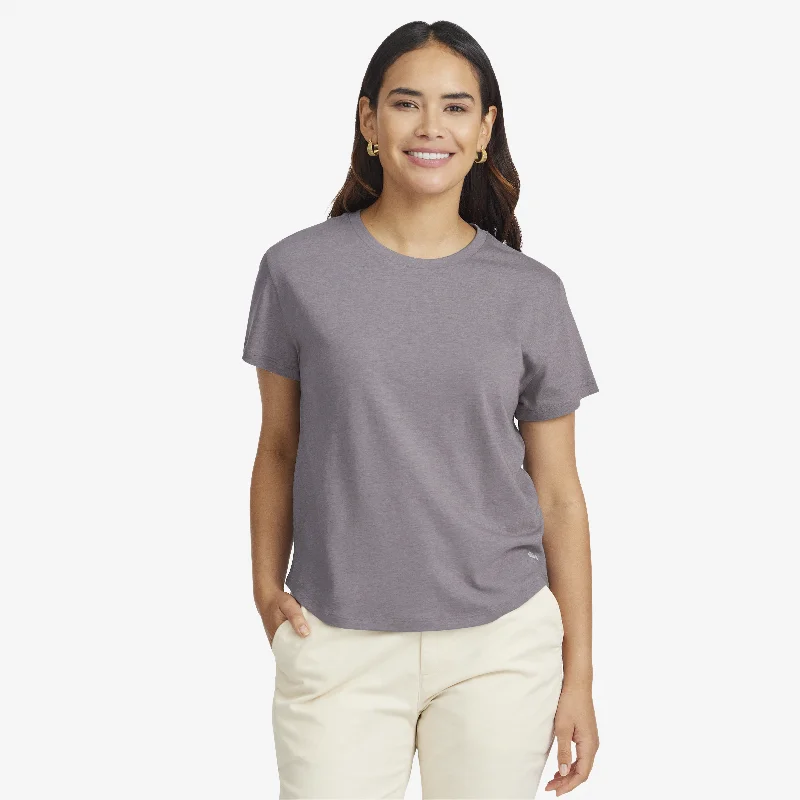 Sheer T-ShirtsWomen's Soft Merino Tee - Rugged Purple