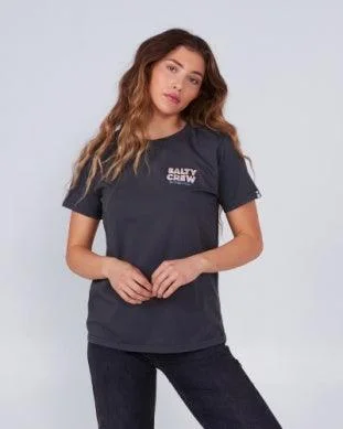 Button-Up T-ShirtsWomen's Summertime Boyfriend Tee - Charcoal