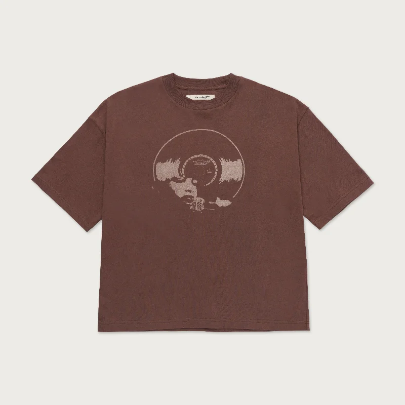 Running T-ShirtsWomens Vinyl Box Tee - Brown